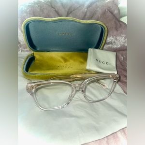 Gucci Glasses Frames Transparent Pink / Nude GG0566ON